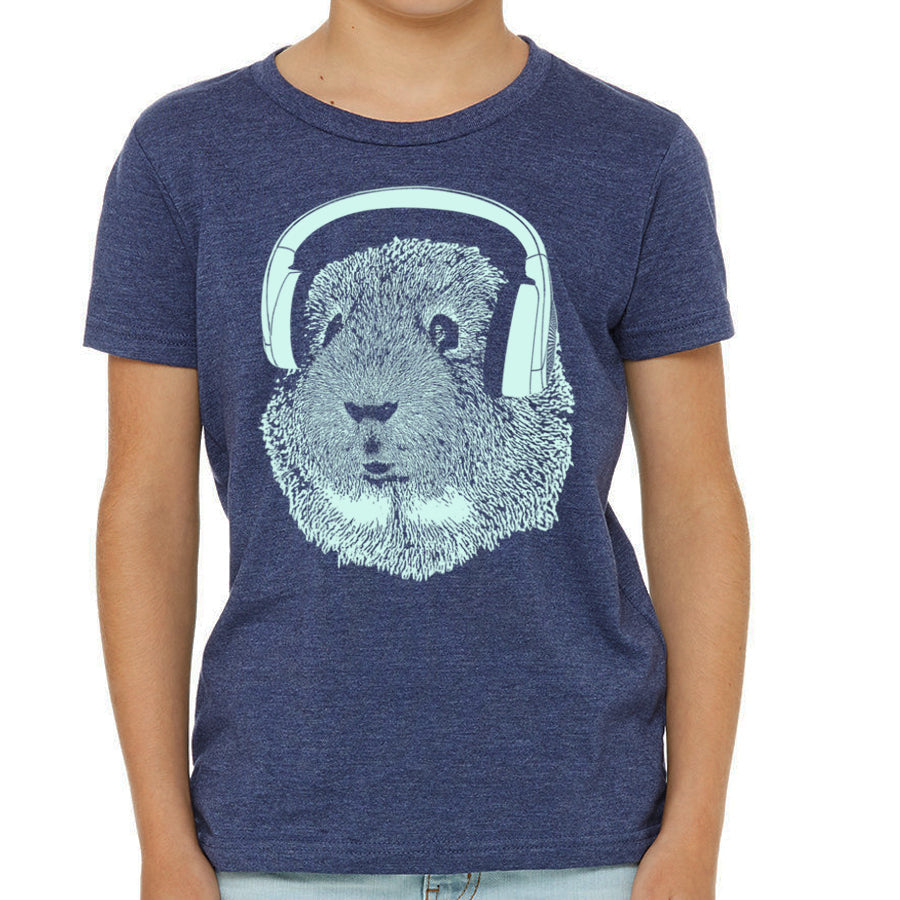 Kid's Guinea Pig Wearing Heaphones