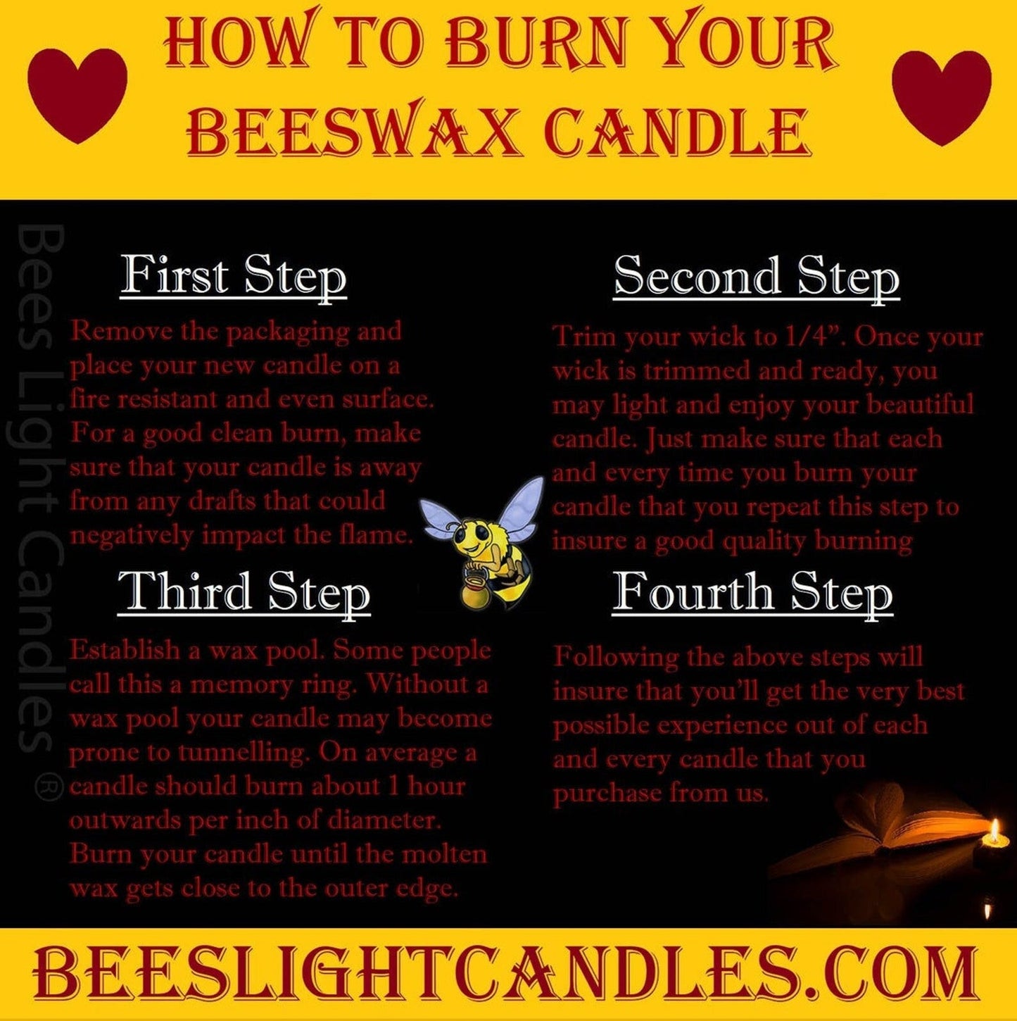 Hare Beeswax Candle