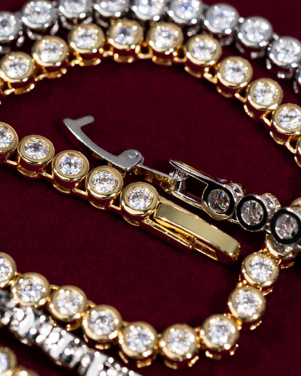 Helene Bezel CZ Tennis Necklace