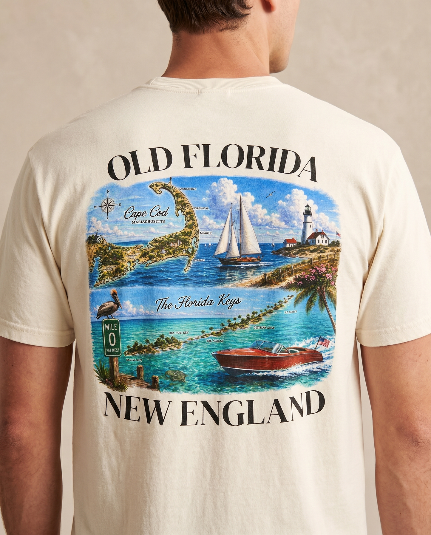 Cape & Keys "Old Florida New England" T-Shirt