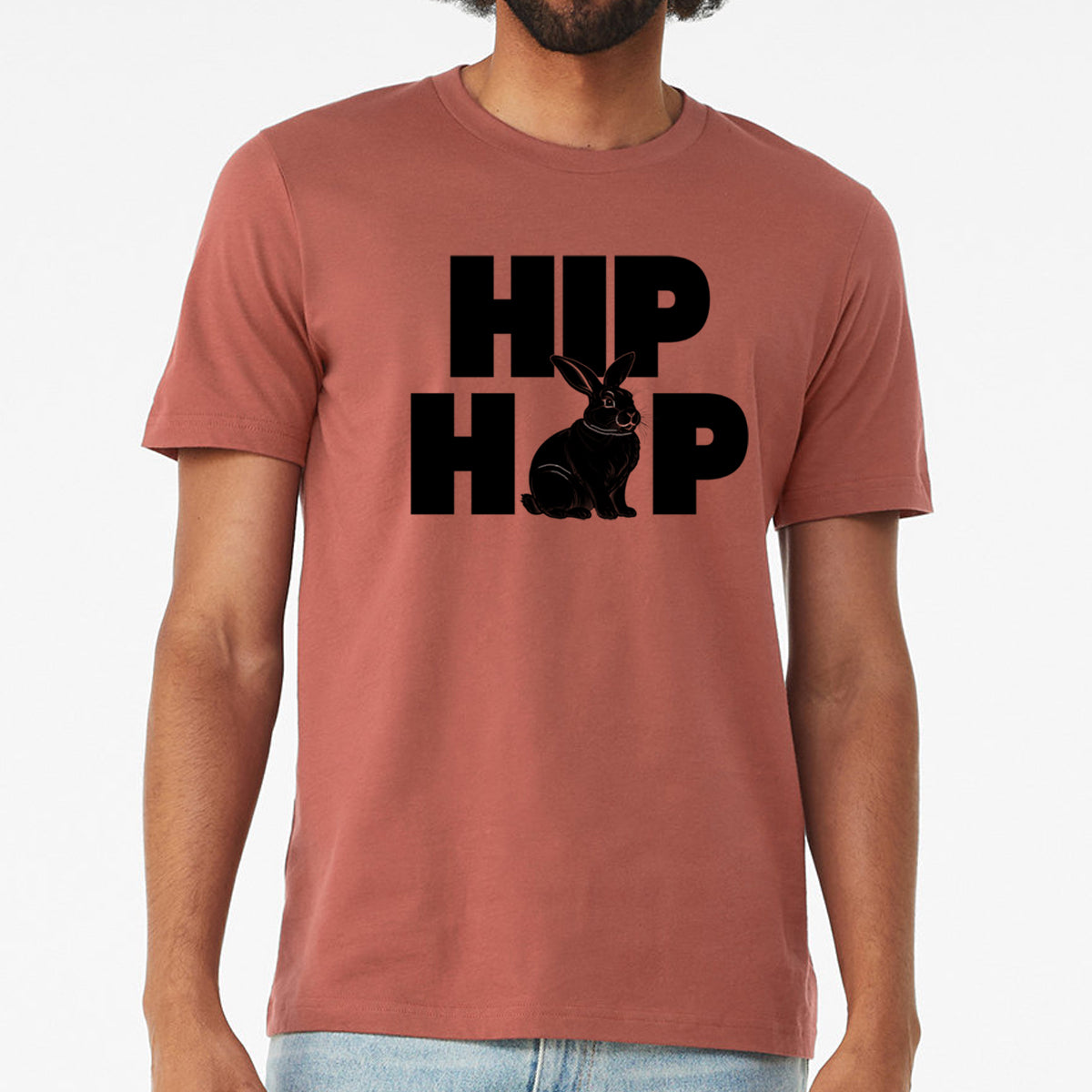 Urban Rabbit Hip Hop T-Shirt - Street Style Bunny Tee with Attitude - Graffiti Bunny Rap Music Shirt -Funny Animal Tshirt