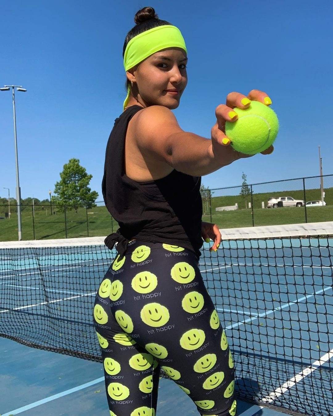 Hit Happy Tennis - Women's Capri Leggings