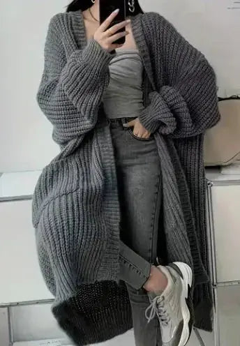 Women Knitted Cardigan Coat | LÁVINE™