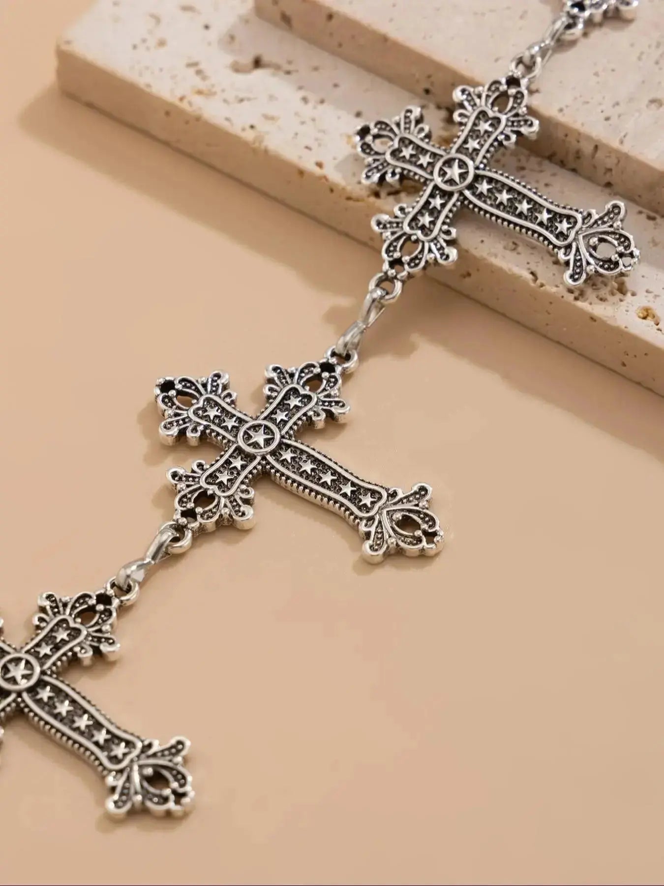 Punk Waist Chain Charm – Silver Bag Charm Keychain for Women