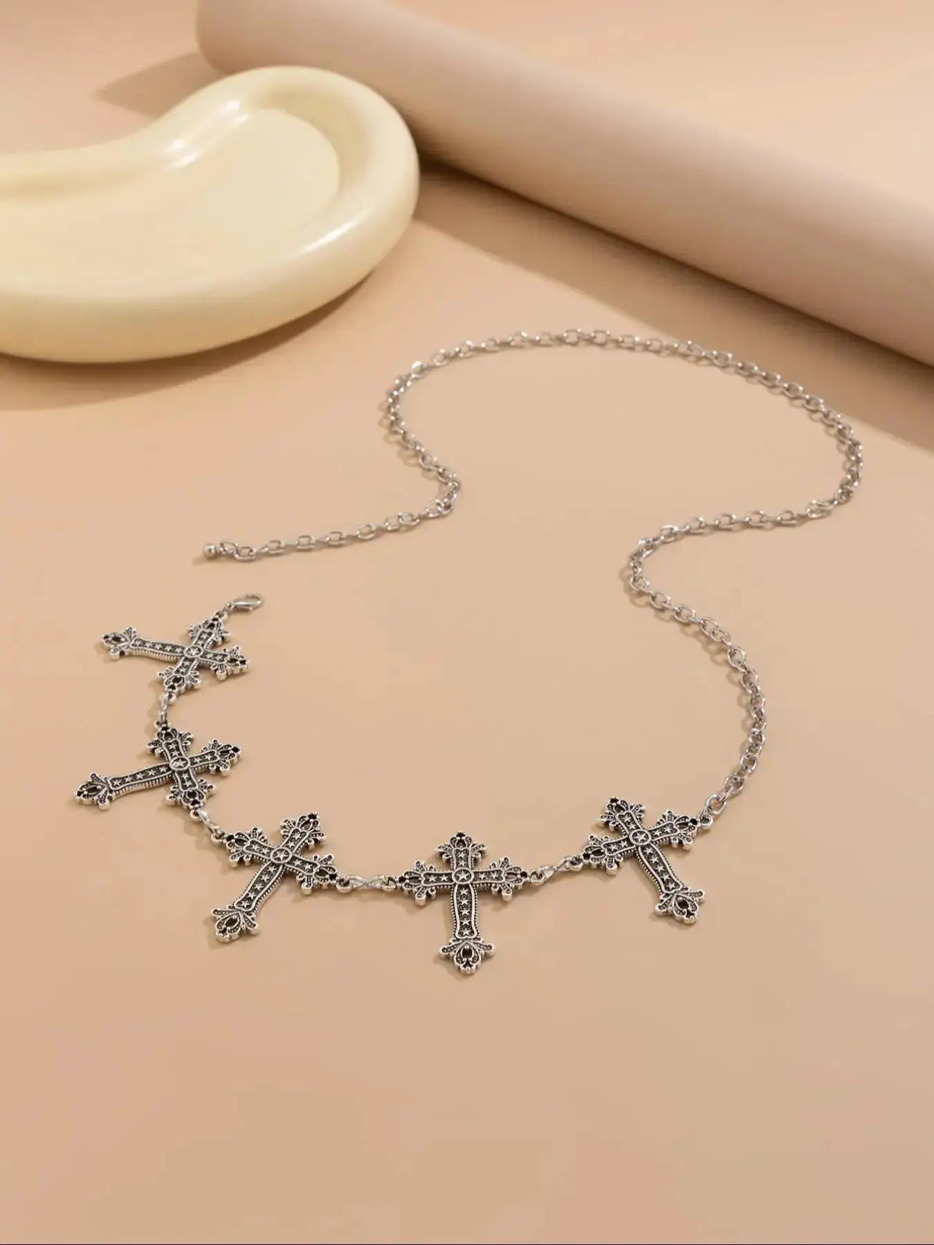 Punk Waist Chain Charm – Silver Bag Charm Keychain for Women