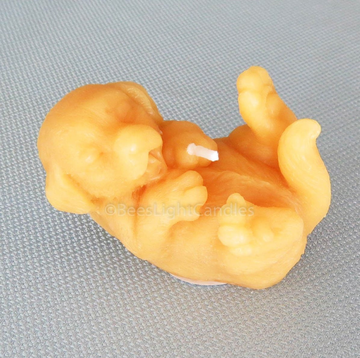 Puppy Dog Laying Down Beeswax Candle