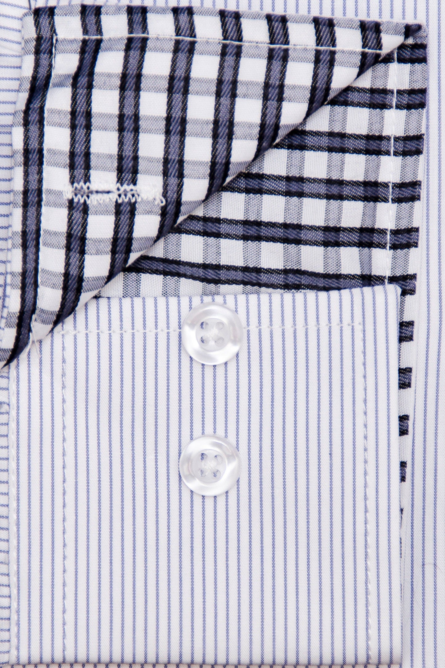 Men's Slim Fit Cotton Dress Shirt - Semi-Spread Collar