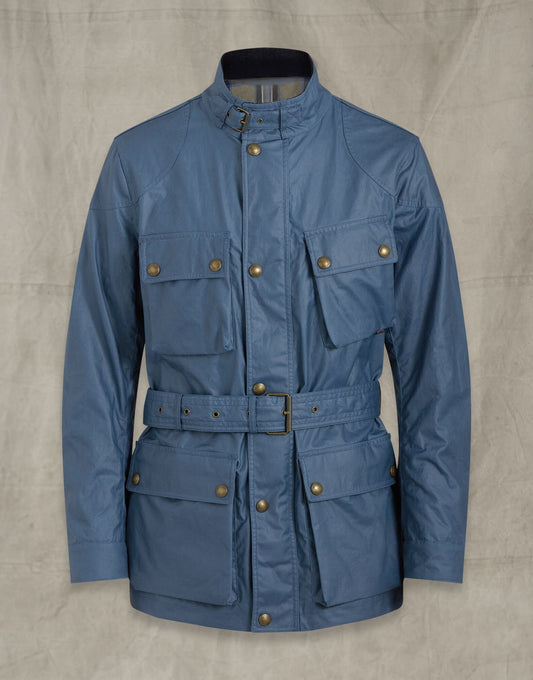 Handmade  Trialmaster Waxed Leather Jacket for Men