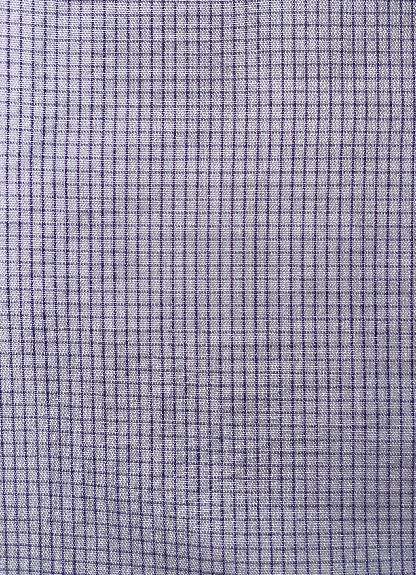Men's Slim Fit Dress Shirt: Lavender Square Pattern, 100% Cotton