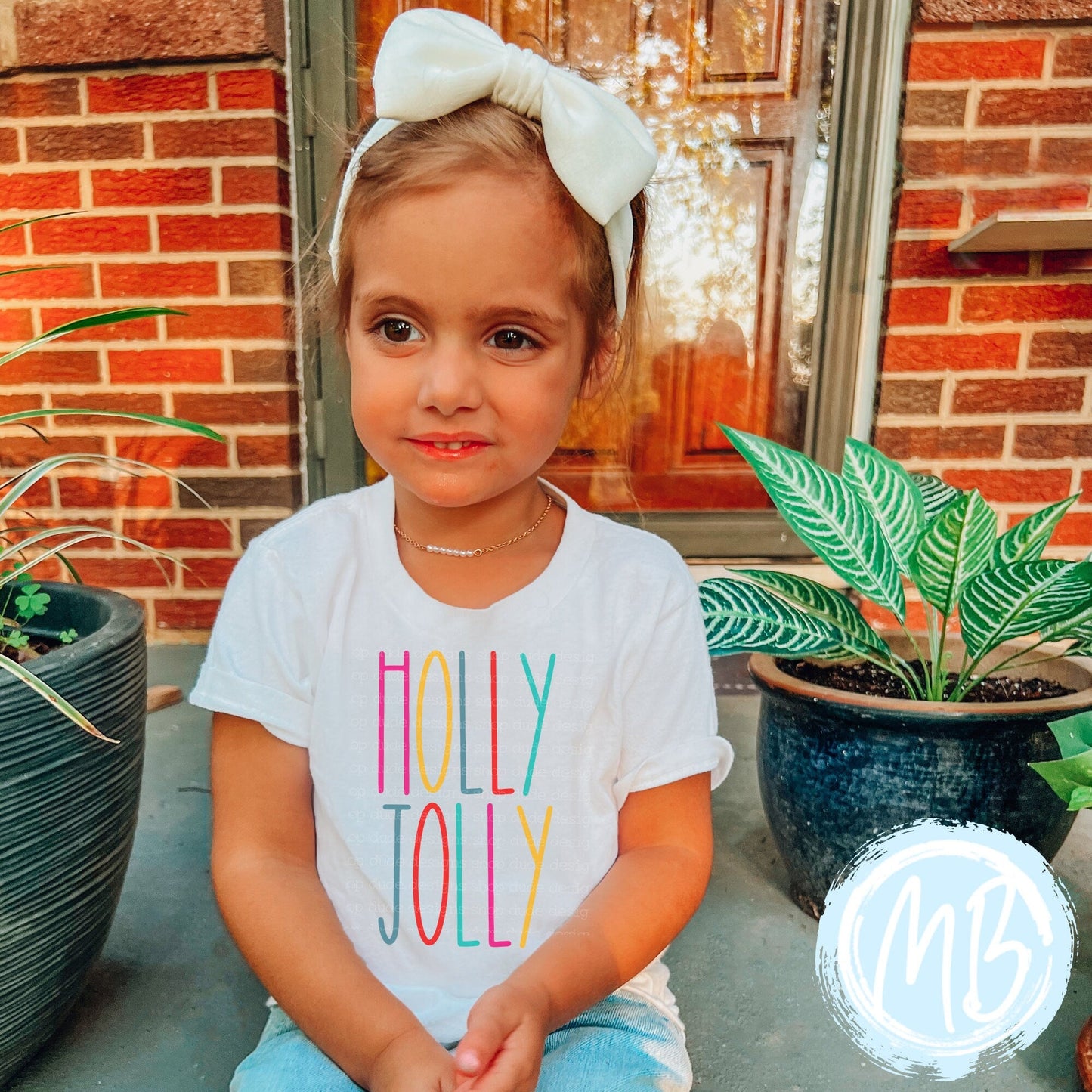 Holly Jolly Colorful Tee | Christmas | Baby | Girl | Santa |