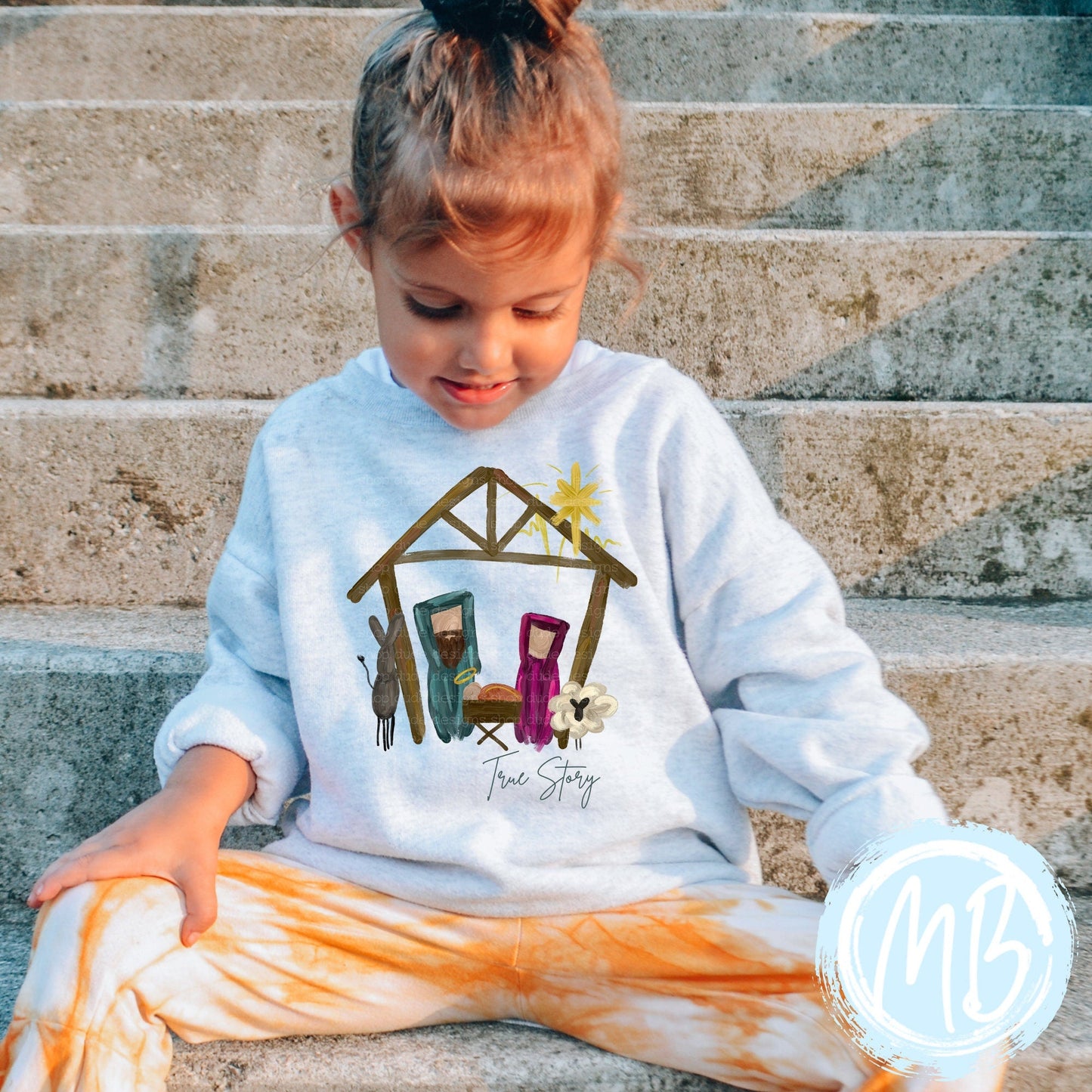 True Story Sweatshirt | Christmas | Toddler | Baby | Girl | Nativity |