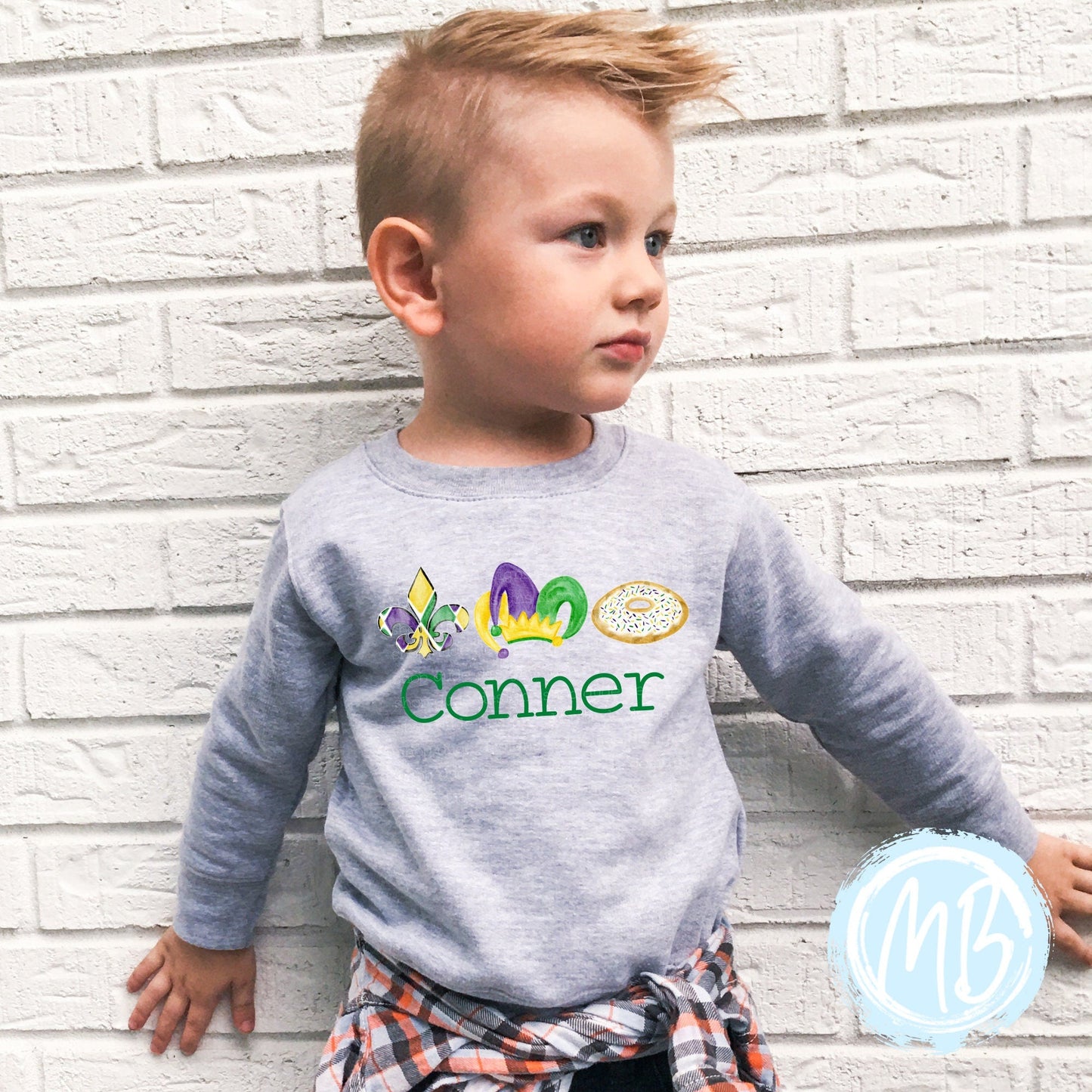 Mardi Trio Toddler & Youth Sweatshirt