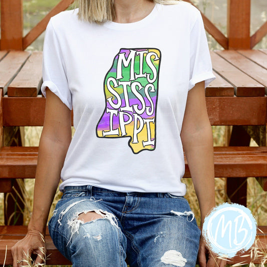 Mississippi Mardi Gras Youth & Adult Tee
