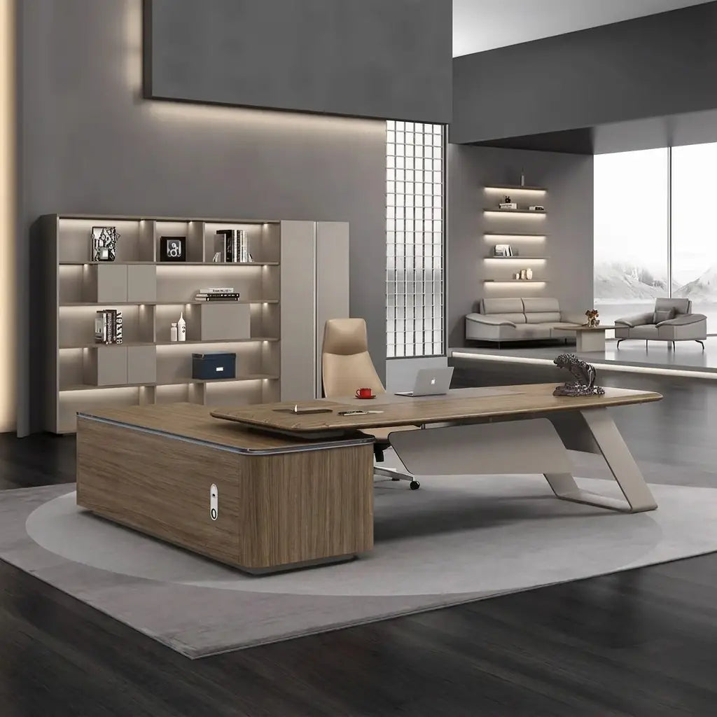 Laurier · Modern L-Shaped Executive Desk