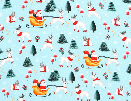Infant Light Santa Bamboo Romper