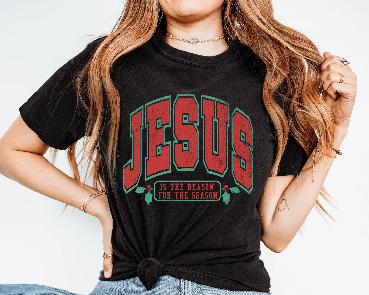 Jesus Is The Reason For The Season Tee or Crewneck Sweatshirt