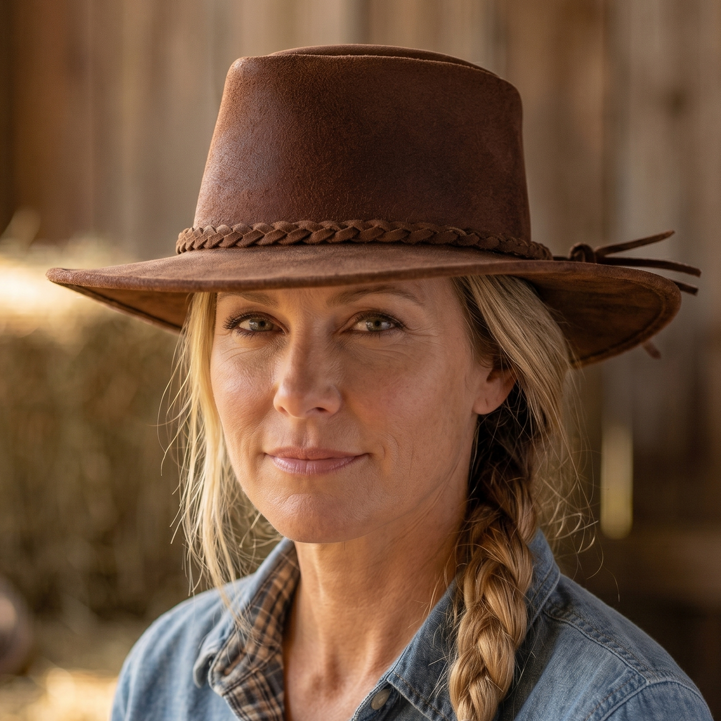 Canyons Leather Rancher Hat - Brown