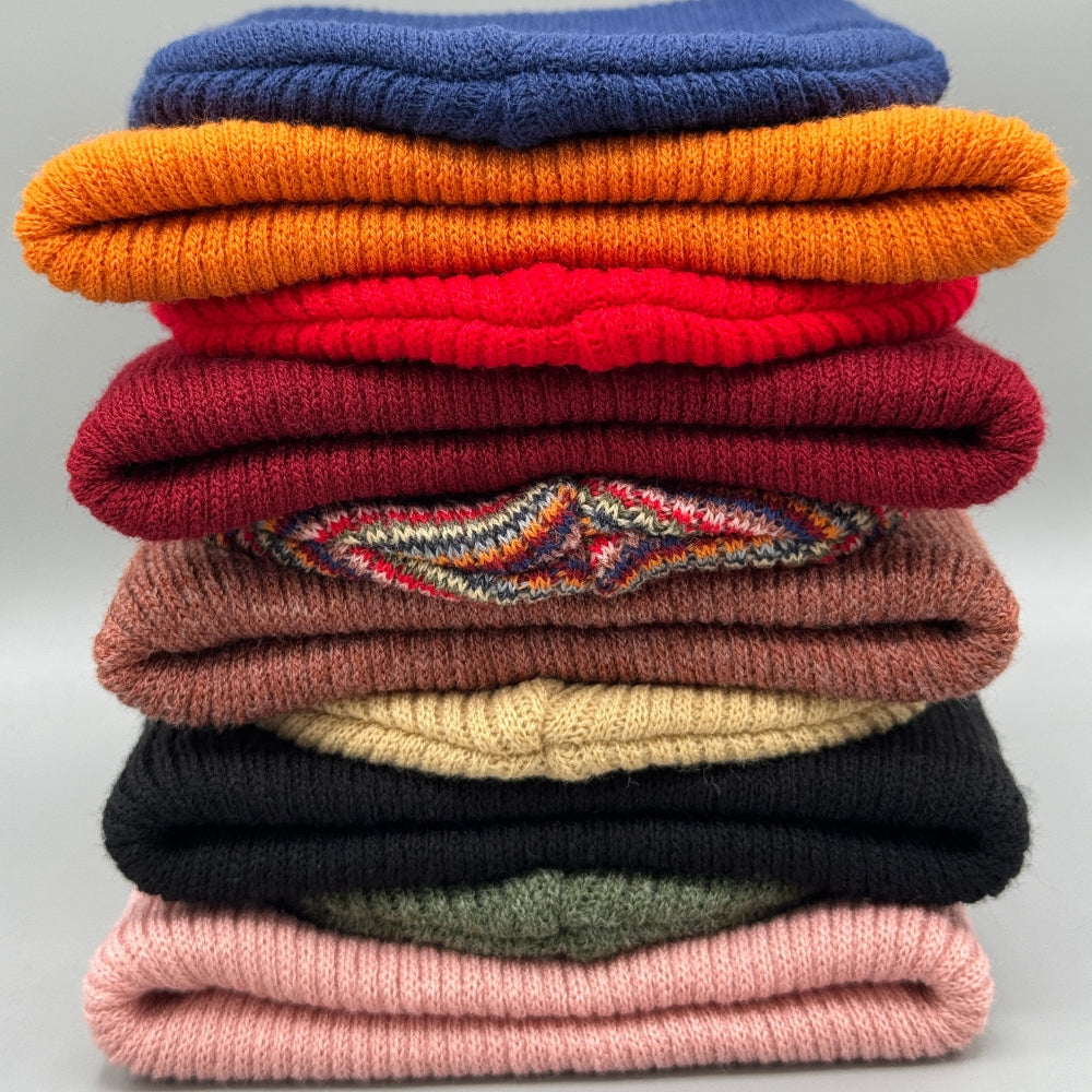 Kids Knit Beanie, Traditional Cuffed Beanie