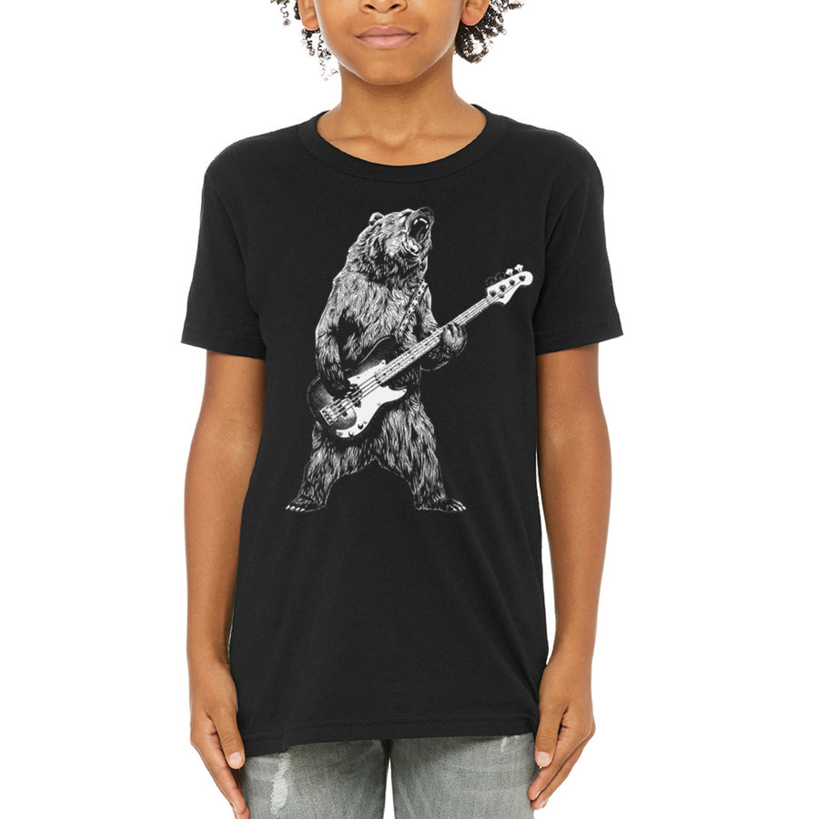 Kids Bear Playing Bass Guitar