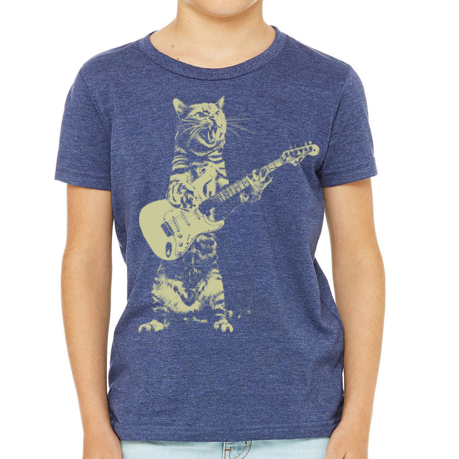 Kids Cat Playing Guitar