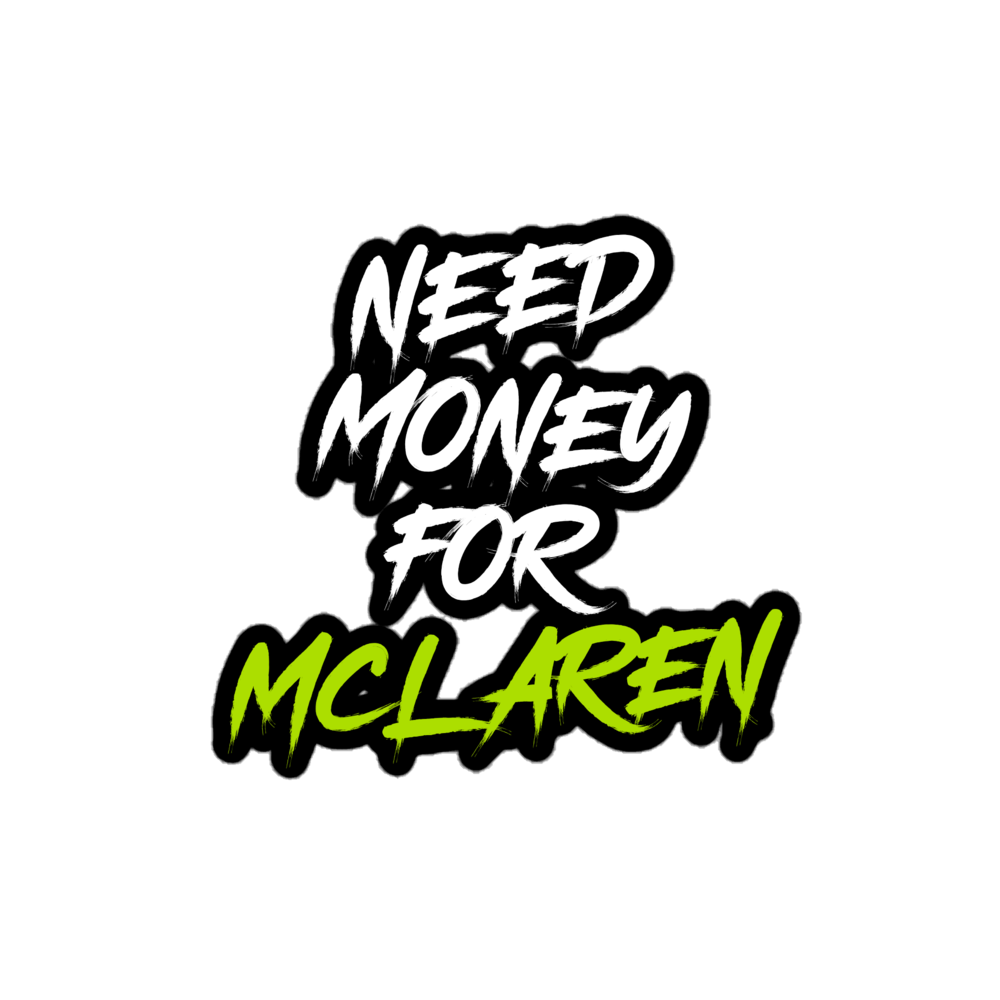 Need McLaren Sticker