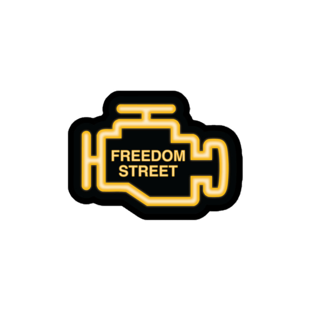 Check Engine Sticker