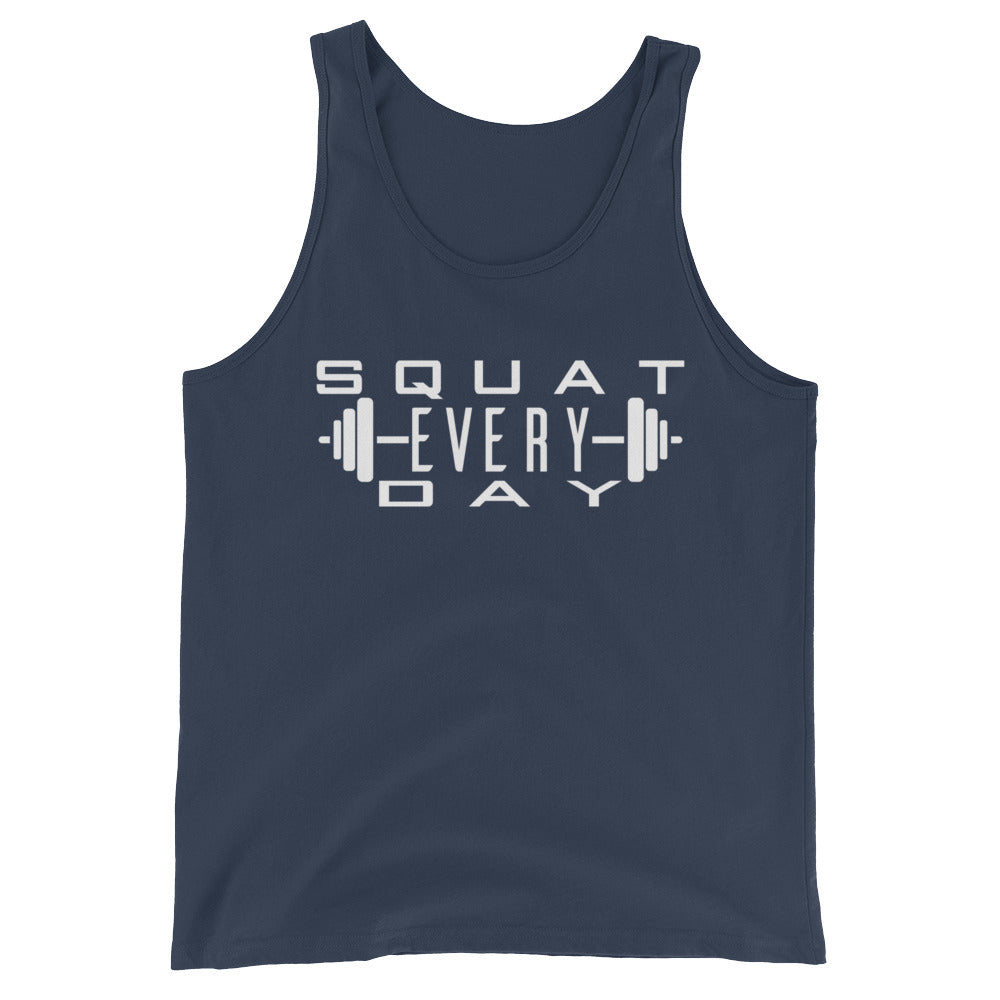 Squat Every Day with Barbell Tank Top