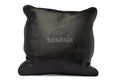 Moroccan Stuffed Leather Pillow, Black traditional Throw Pillow Case by MyPoufs.com