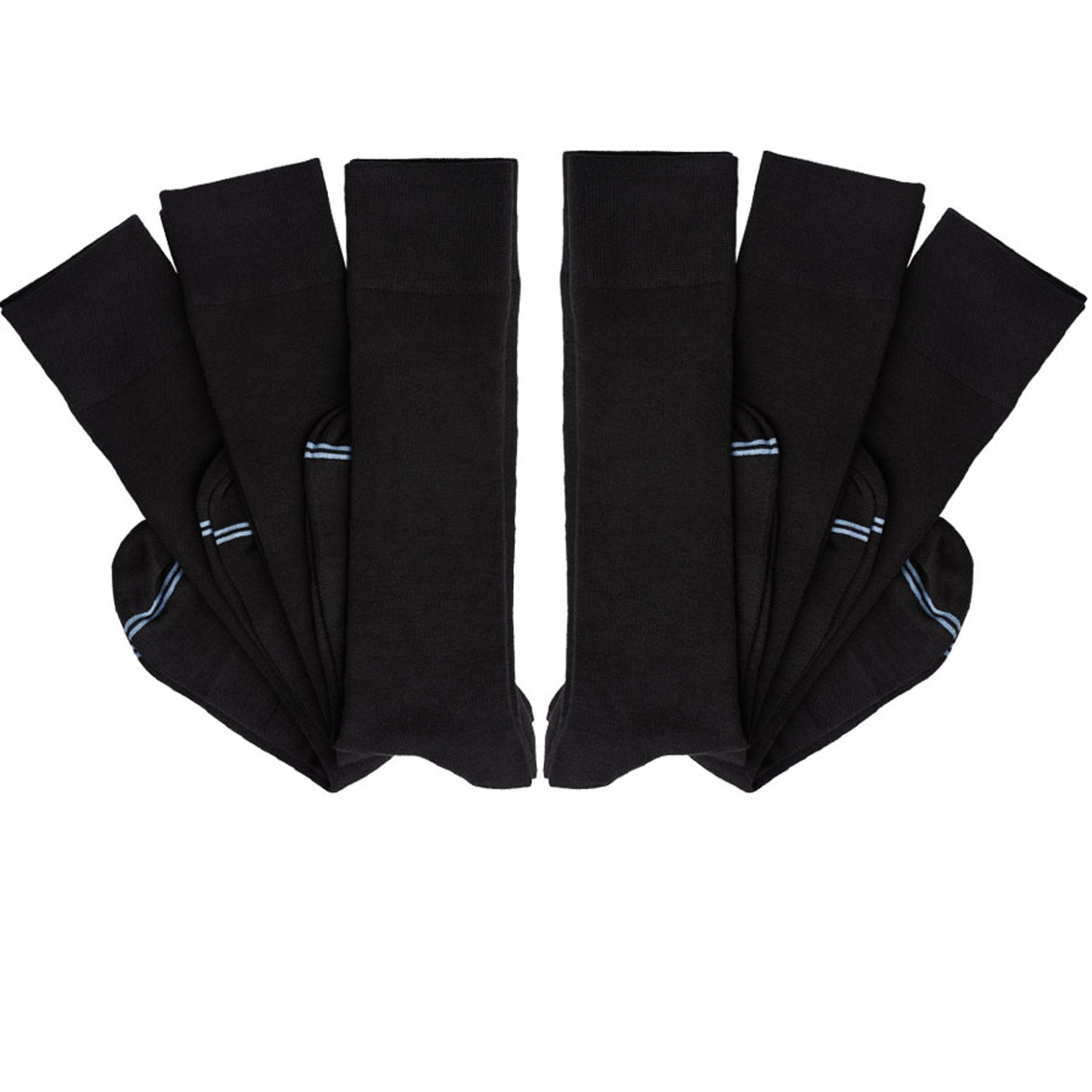 Nyx 6-Pack - Black Dress Socks