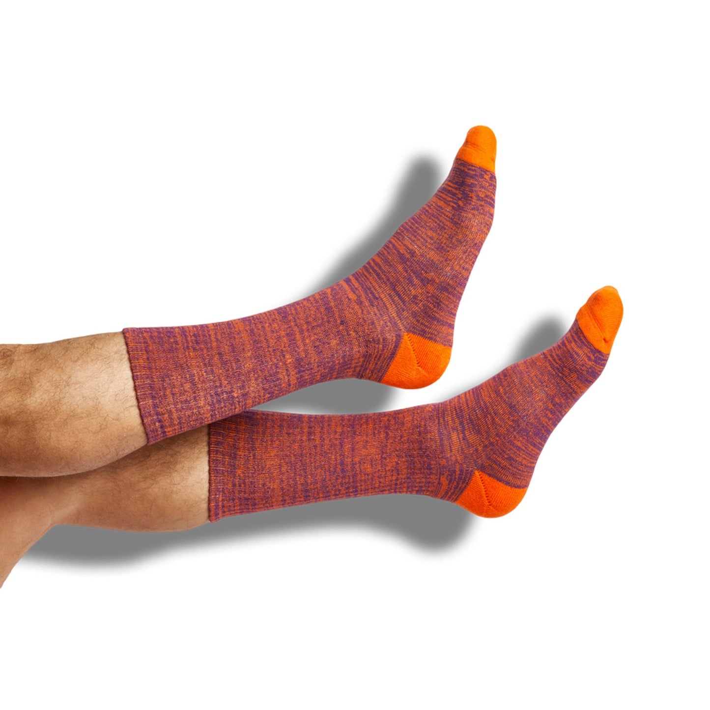 Orange Marl Casual Socks