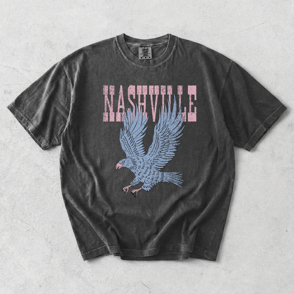 Nashville Eagle Graphic Tee | Vintage Country Concert Shirt