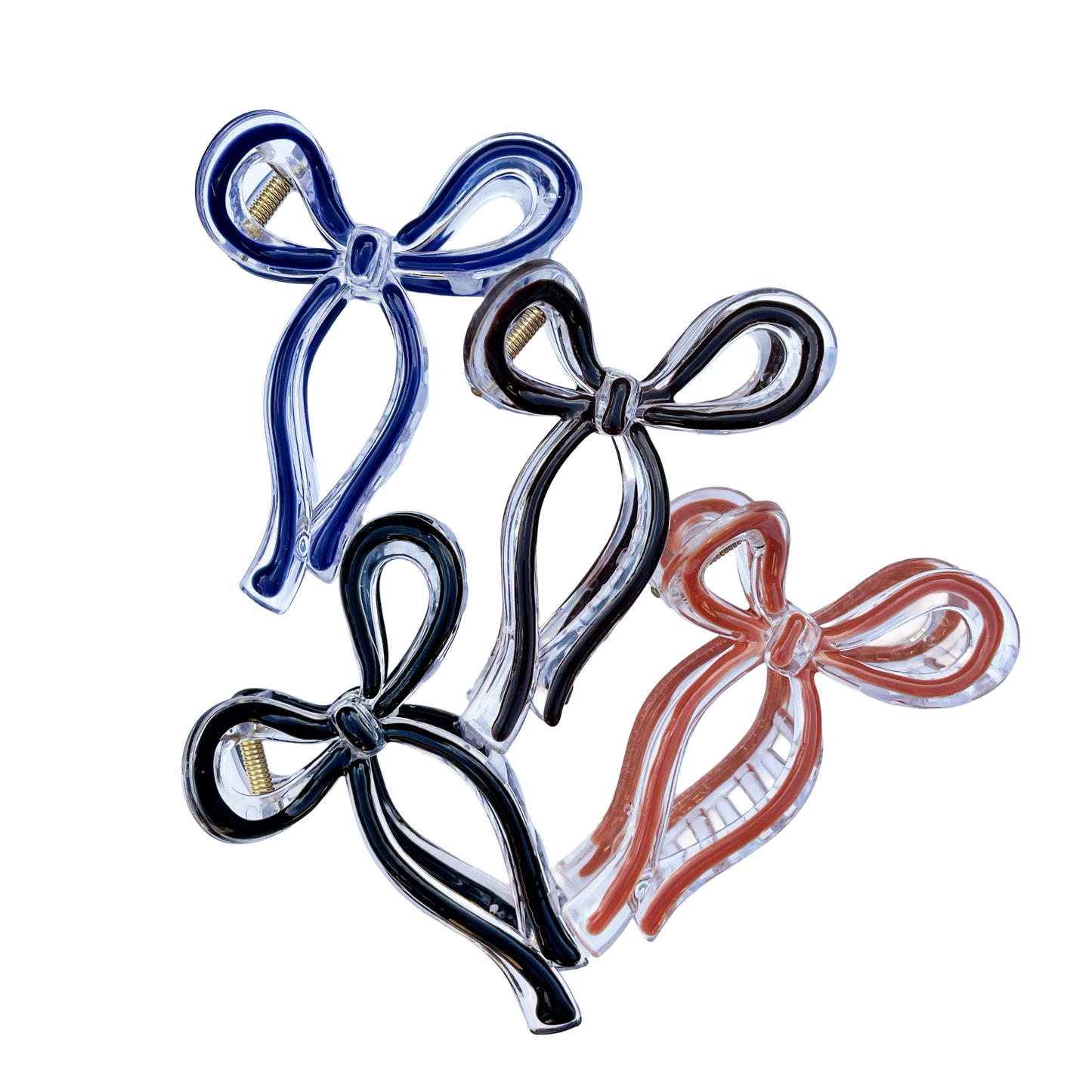 Clear & Colored Claw Clip