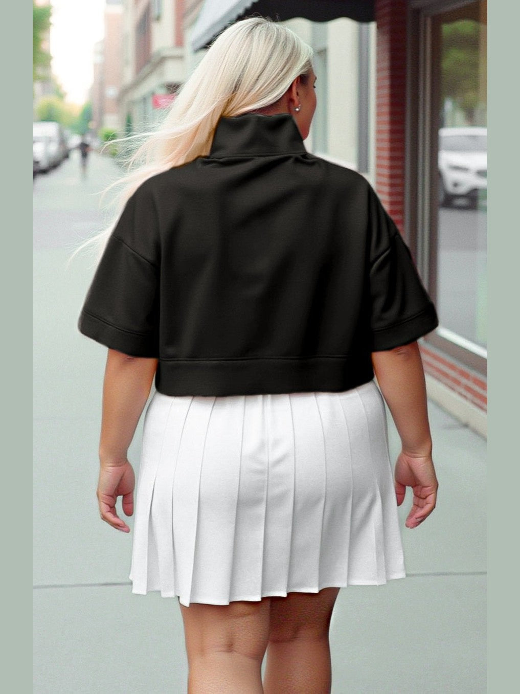 Lightweight Half Zip & Midi Short Sleeve Top