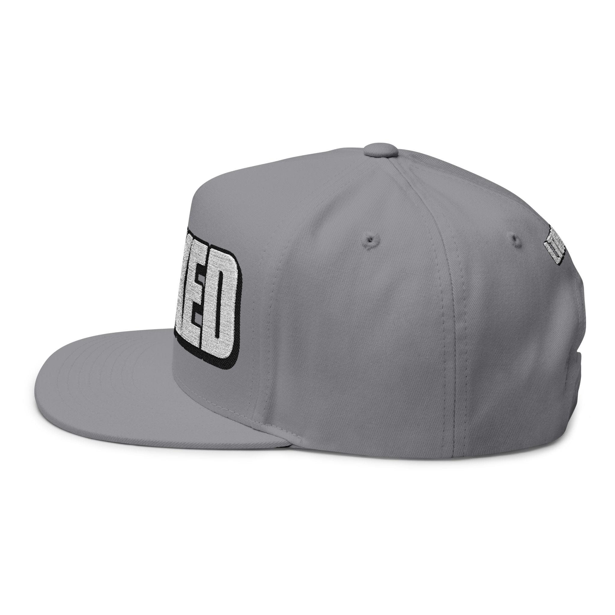 INTO: LOCKED Embroidered Flat Bill Cap – Chastity Lifestyle Hat for Caged Subs, Kinksters & Devoted Toys