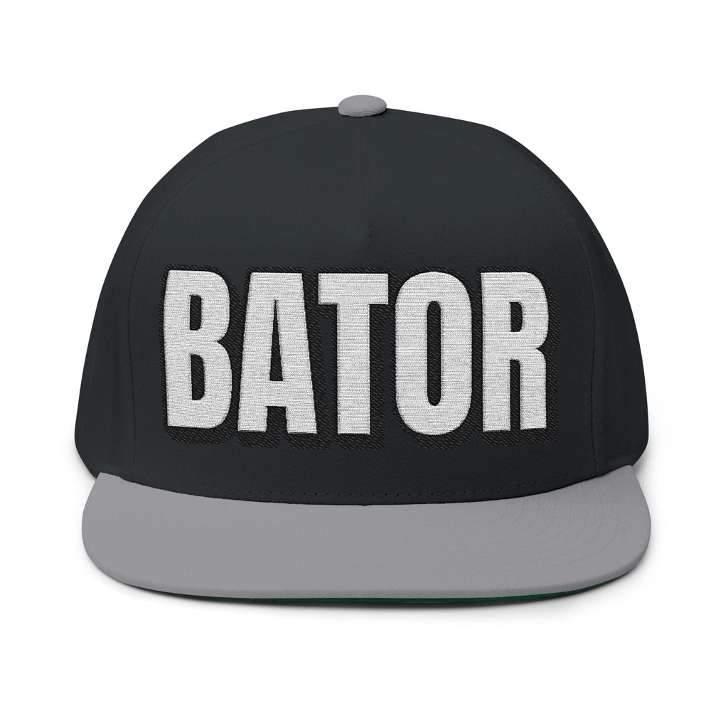 INTO: BATOR Embroidered Flat Bill Cap – Kink Hat for Edgers, Strokers & Masturbation Enthusiasts