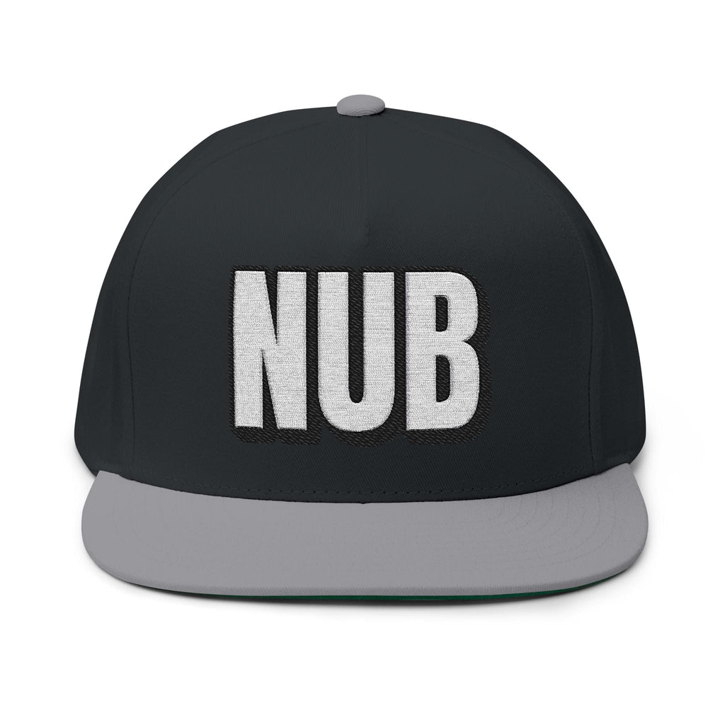 INTO: NUB Embroidered Flat Bill Cap – Kink Hat for Chastity Subs, Shrinked D*s, & Total Denial Devotees