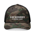 Locktober LockedBoy Caged Unit Camo Snapback Cap – Olive, Brown, and Black Camo Styles Embroidery | Outdoor Adventure Cap, Hunting Gear, Casual Wear, Gift for Dad.