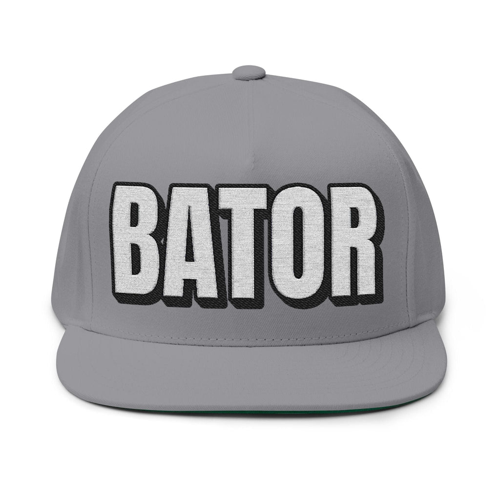 INTO: BATOR Embroidered Flat Bill Cap – Kink Hat for Edgers, Strokers & Masturbation Enthusiasts