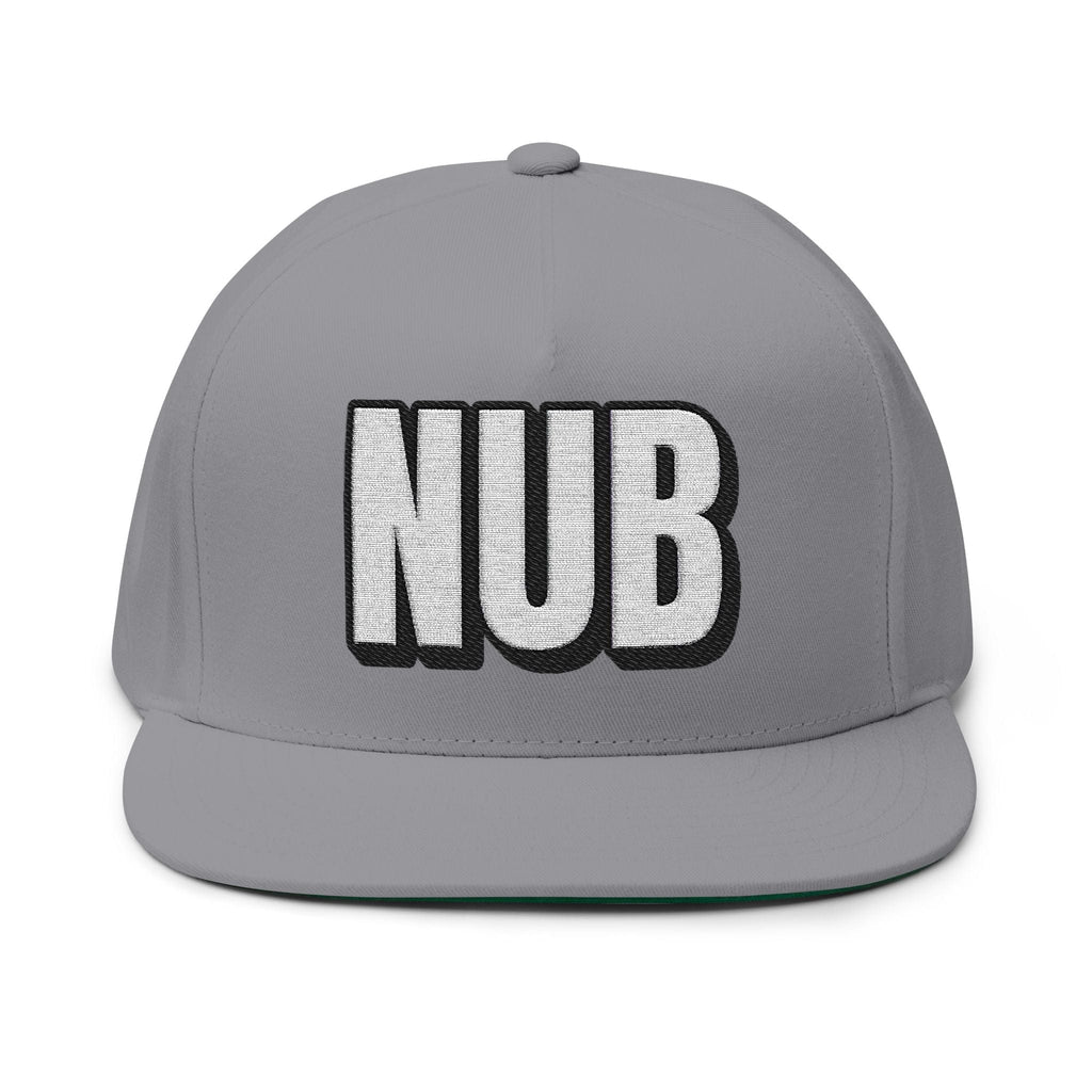 INTO: NUB Embroidered Flat Bill Cap – Kink Hat for Chastity Subs, Shrinked D*s, & Total Denial Devotees