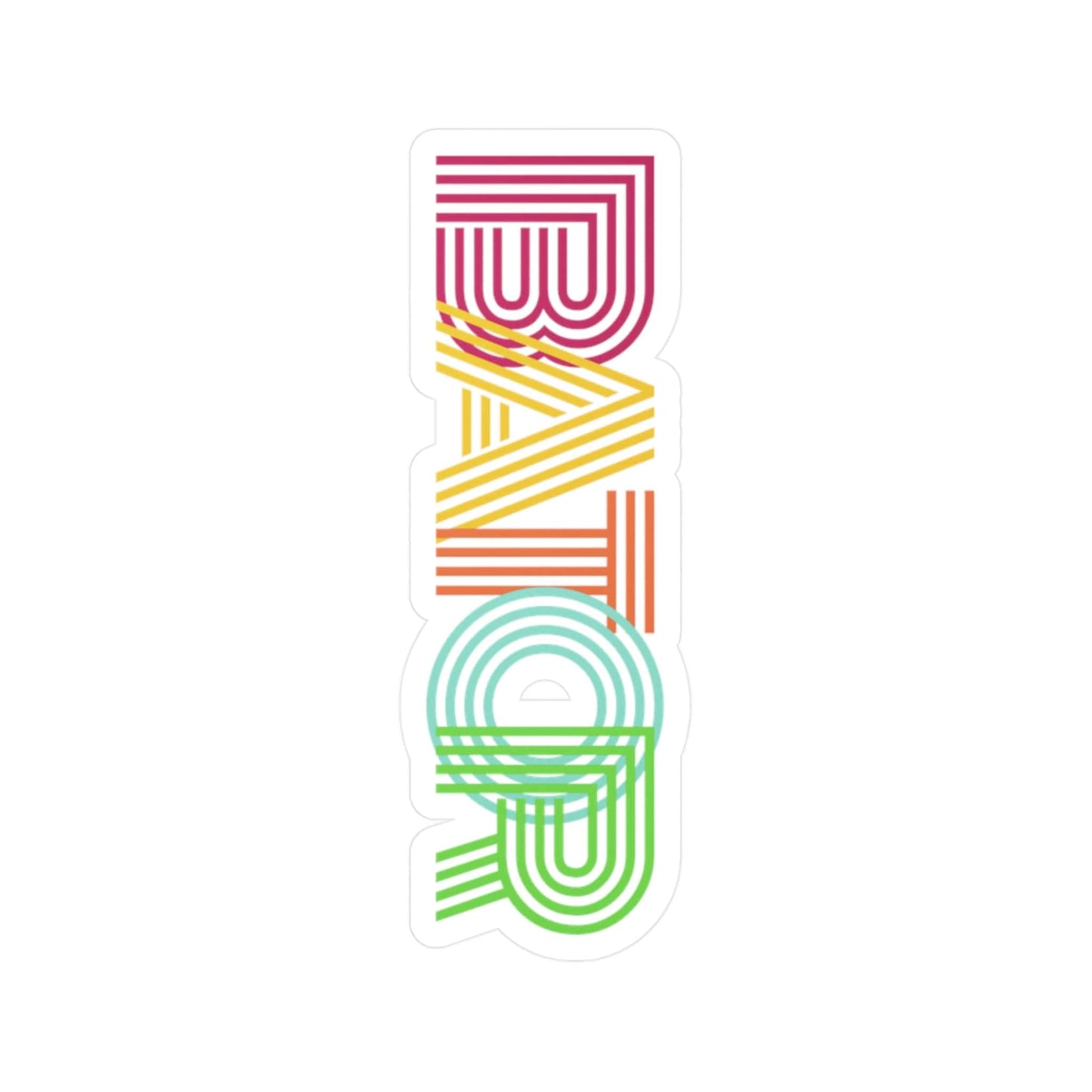 Retro Bator Vinyl Sticker