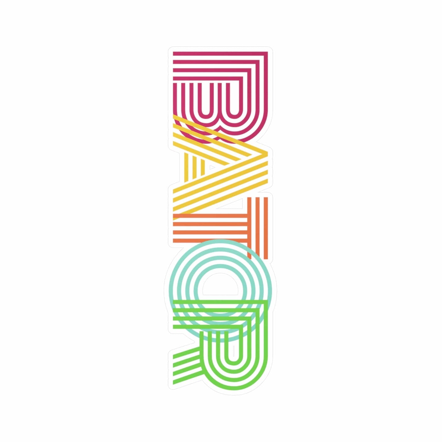 Retro Bator Vinyl Sticker