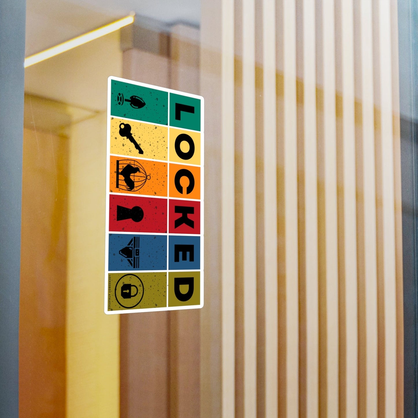LOCKED Block Sticker