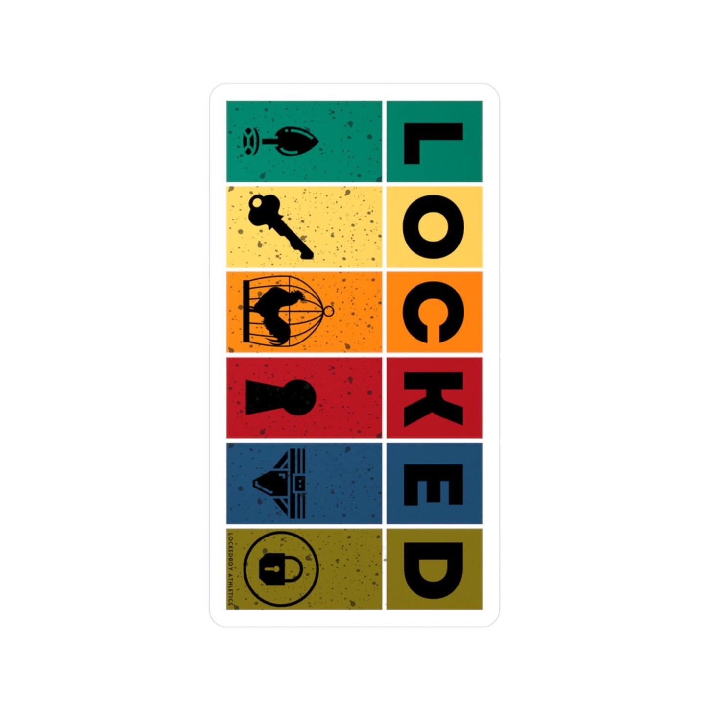 LOCKED Block Sticker