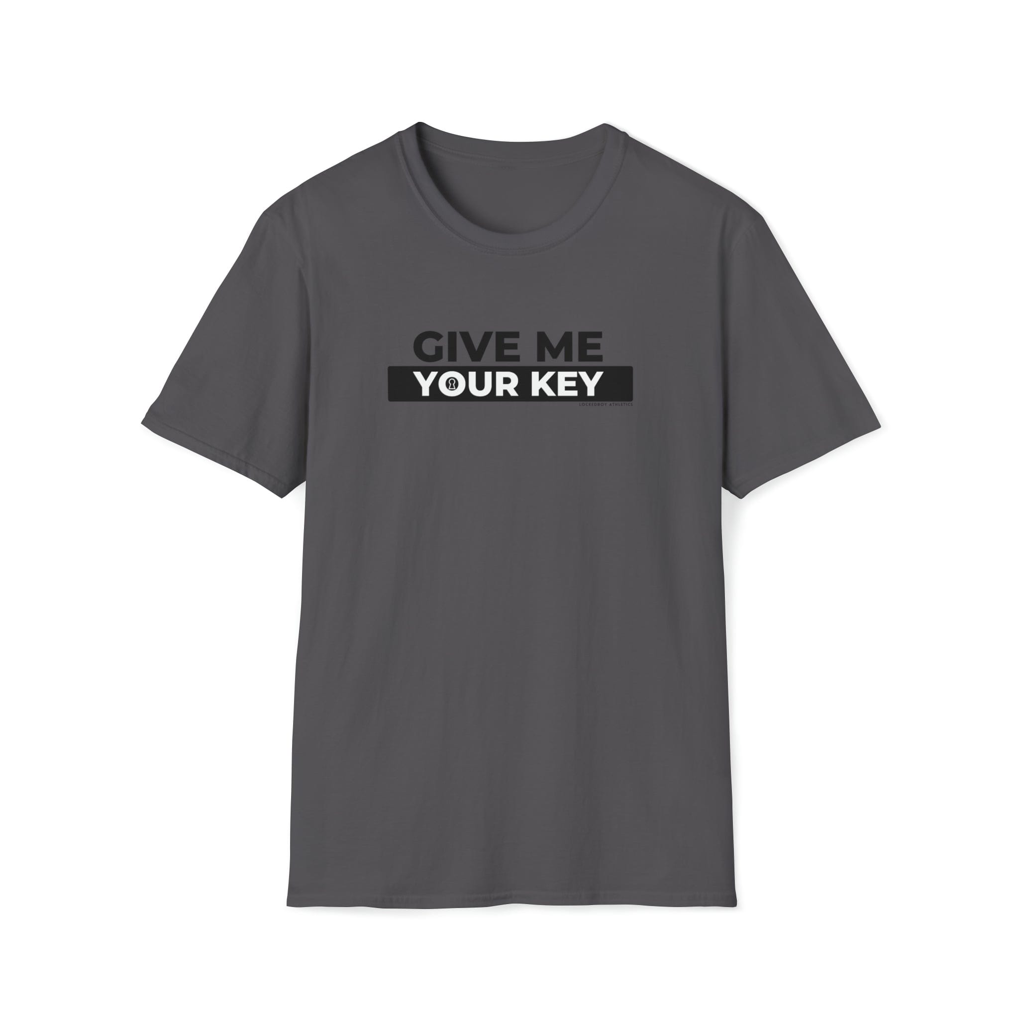 Give Me Your Key - Chastity Shirts by LockedBoy Athletics