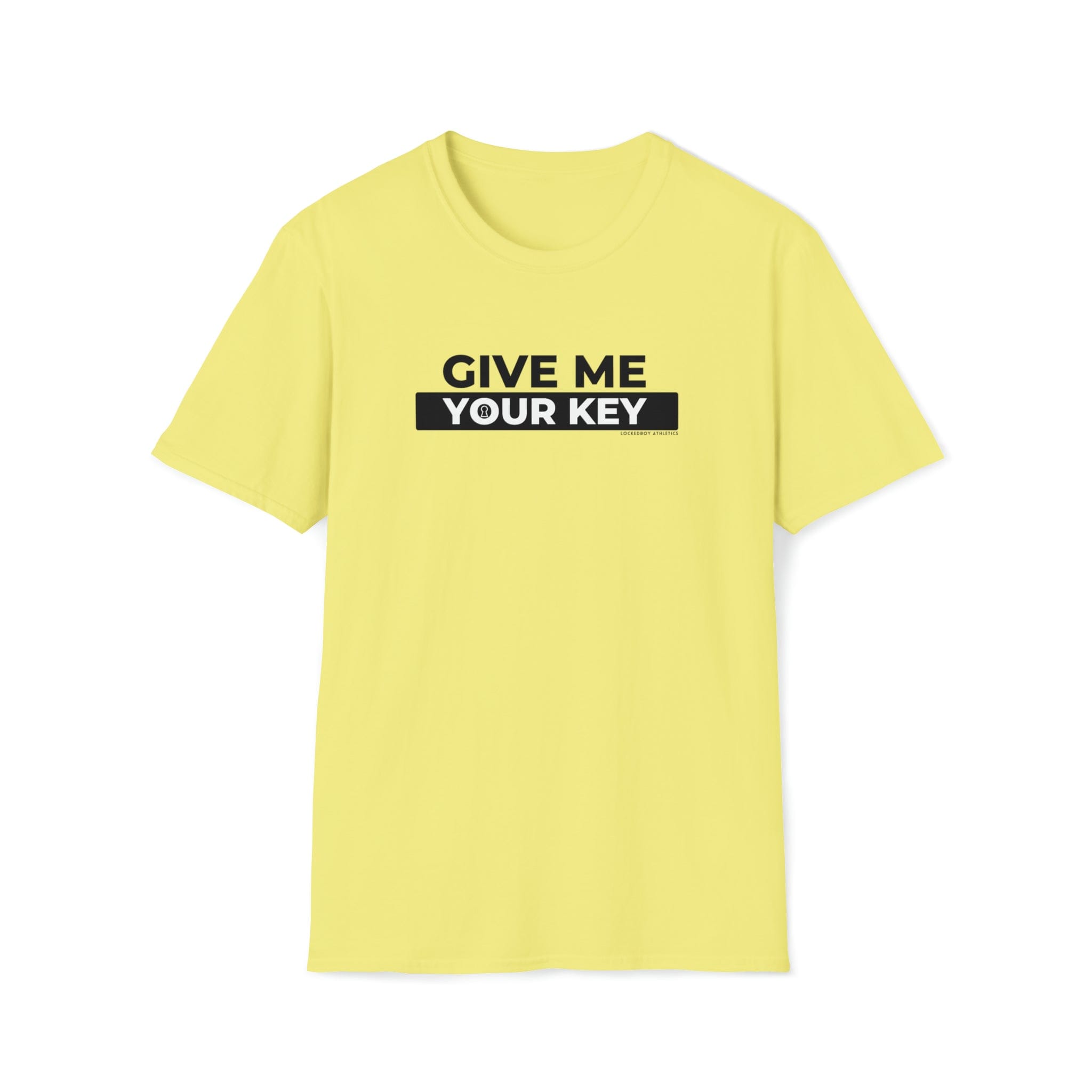 Give Me Your Key - Chastity Shirts by LockedBoy Athletics
