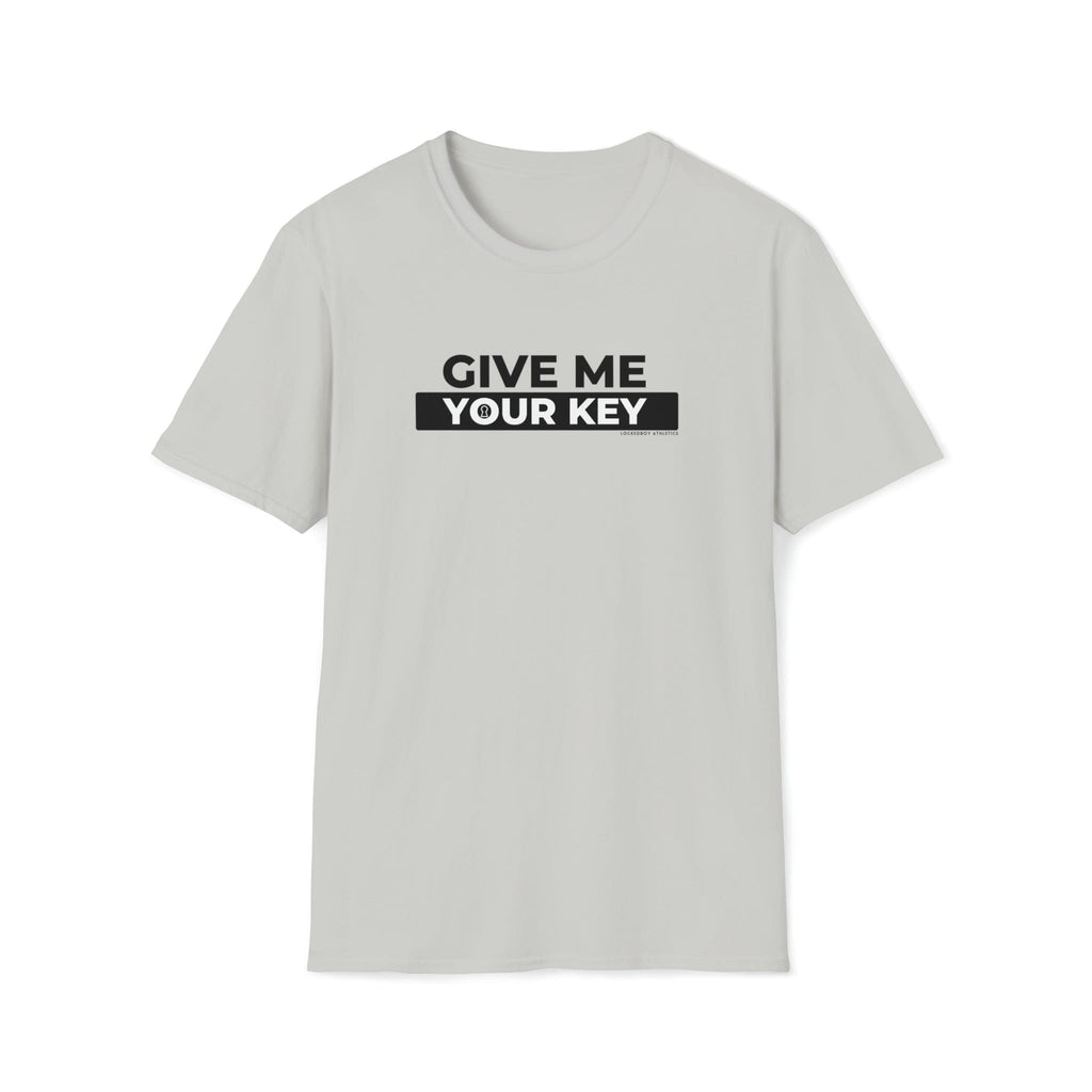 Give Me Your Key - Chastity Shirts by LockedBoy Athletics