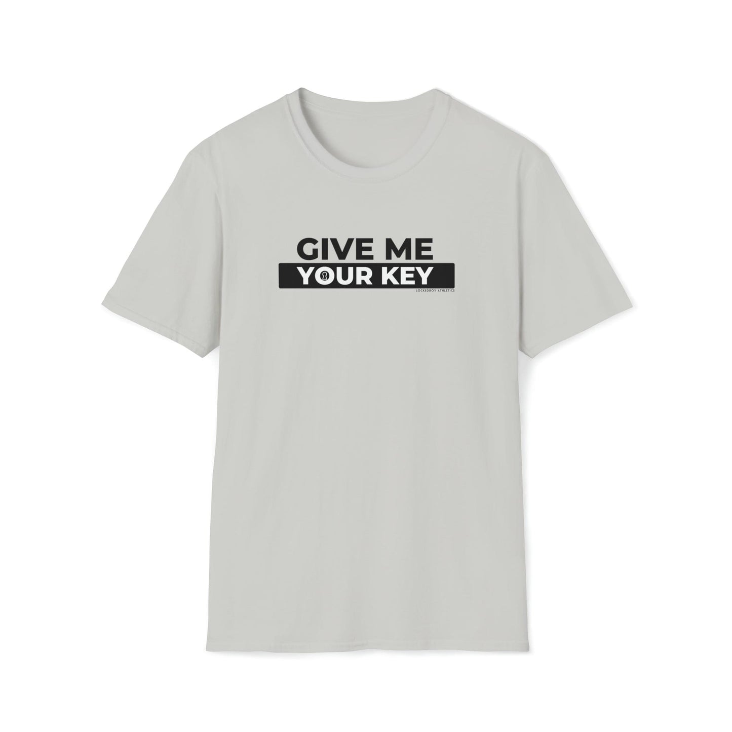 Give Me Your Key - Chastity Shirts by LockedBoy Athletics