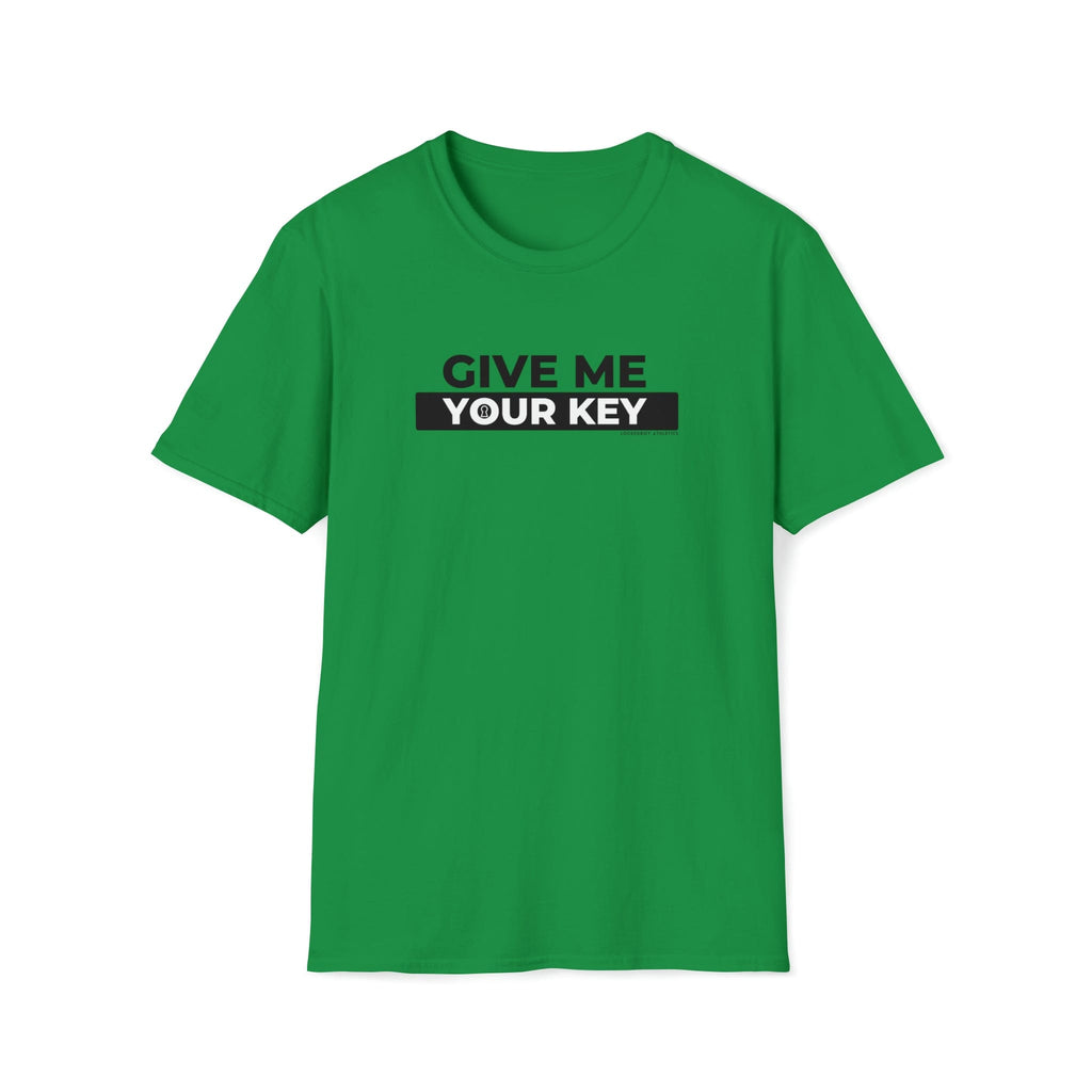 Give Me Your Key - Chastity Shirts by LockedBoy Athletics