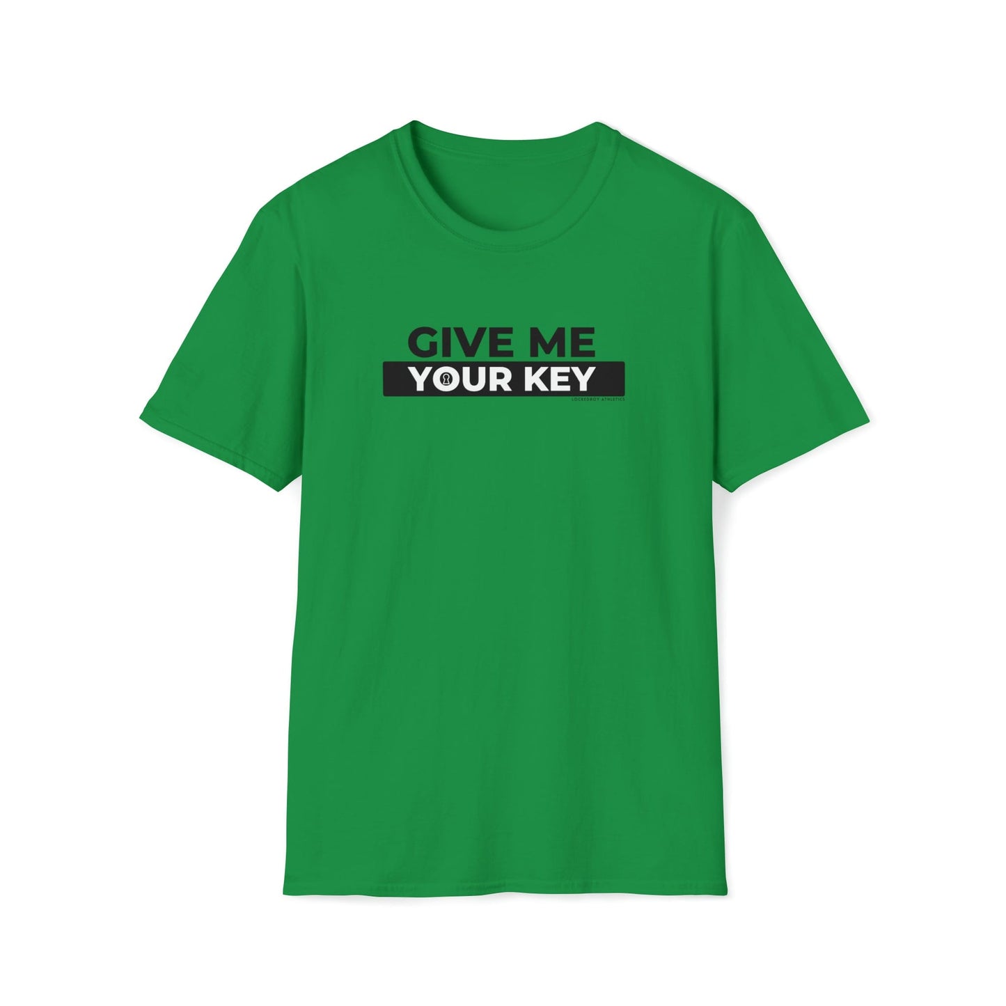 Give Me Your Key - Chastity Shirts by LockedBoy Athletics