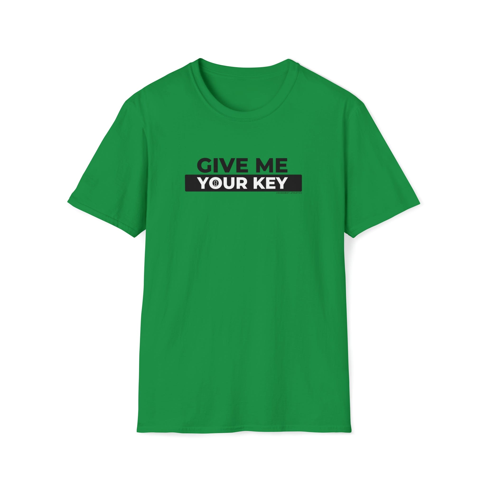 Give Me Your Key - Chastity Shirts by LockedBoy Athletics